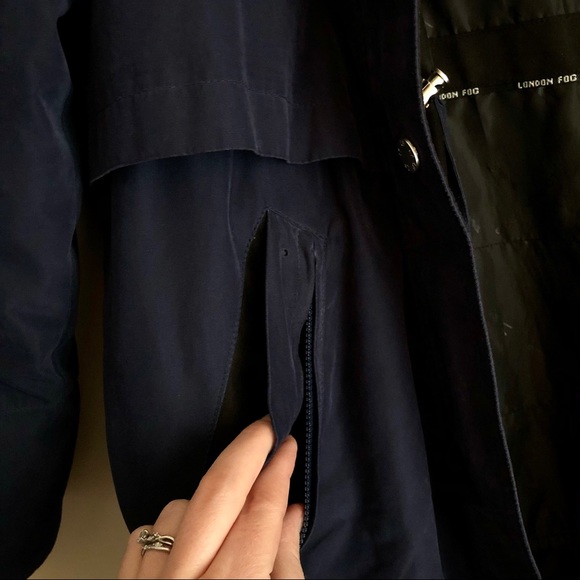 Vintage London Fog Hooded Short Trench Coat, Style: Leah - Picture 11 of 15